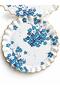 Blue Flower 26 cm Diameter Serving Plate. - 2
