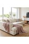 Muslin 2 Layer Sofa Shawl Tv Blanket 130 X 180 cm Shepherd's Stitch Detailed