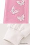 Girl's Butterfly Detailed Top and Bottom Set Tkm1020 - 7