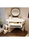 Contemporary LED Dressing Table – Elegant Storage and Smart Lighting Solution - 2