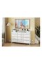 Dressing Model with Electric 16 Drawers for inside Home Room Storage Cabinet 59.06" inches With White Color - 2