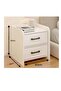 Bedside Table with 2 Drawers, Modern Nightstand for Bedroom | Simple Bedside Cabinet & Storage Side Table, End Table for Home (CT055) - 2