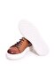 Tan Color Lace-Up Genuine Leather Men's Shoes - 3