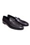 Black Color Laceless Genuine Leather Men's Shoes