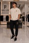 Unisex Comfortable Fit T-Shirt and Sweatpants B Printed Set