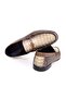 Beige Color Laceless Genuine Leather Leather Sole Men's Shoes - 2