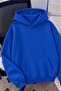 Unisex Oversize La Back Printed "Rock the World" Hooded Sweatshirt Hoodie - 2
