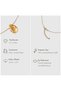Emotions Collection 100% Natural Citrine Necklace - the Stone of Life's Joy - 7