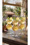 Set of 3 Double-Necked Plain Glass Soft Drink Glasses - Modern Design Cold Drink - 4