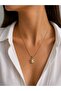 Pearl Detailed Shell Steel Necklace - 2