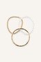 Women's Bead Detailed 3-Piece Bracelet Set I1340Axns - 3