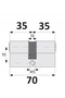insert 40/40 - 2 inserții + sistem cu 10 chei