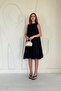 Black Comfort Balloon Dress