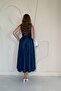 Blue Zero Sleeve Tencel Dress - 4