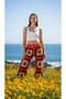 Hand Knitted Motif Women's Trousers Standard Size