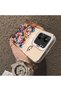 Redmi 13C Compatible Silicone Edge Hard Back Case Couple Phone Case with Floral Pattern - 4