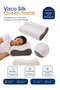 Visco Queen Spacer Silk Orthopedic Visco Pillow with Neck Support 55X35X12 cm