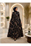 Women's New Season Butterfly Patterned A-Line Combed Cotton Dress with Hidden Pockets - 3