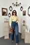 Yellow Embroidered Oversize Shirt