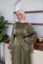 Elfida Satin Set Evening Dress Khaki - 2