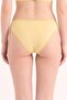 Women's Lemon Yellow Lace Frame Regular Waist Panties - 3