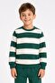 Boys' Striped Sweatshirt and Jogger Bottom Set - 5