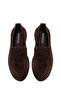 Women's Dark Mink Suede Leather Masculine Loafer Af180003Ds - 4
