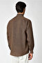 Long Sleeve Regular Fit 100% Linen Embroidered Shirt - 5