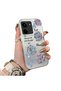 For Redmi 15C 4g Compatible Silicone Edge Hard Back Case Floral Patterned Lover Couple Phone Case