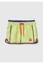 Boy's Yellow Swim Shorts with Embroidered Logo on the Left Leg