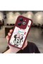 Infinix Smart 8/8 Pro Compatible Case Camera Protector Minnie Pattern Maroon Lover Couple Silicone Phone Case