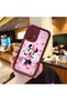 Samsung Galaxy A32 Compatible Case Camera Protector Minnie Pattern Burgundy Lover Couple Silicone Phone Case