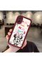 Samsung Galaxy A07 Compatible Case Camera Protector Minnie Pattern Burgundy Lover Couple Silicone Phone Case