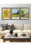 Vincent Van Gogh Themed 3 Piece Pvc Retro Framed Painting - 3
