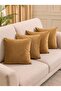 Set of 4 Velvet Cushion Covers 45X45 cm - Velvet Fabric Decorative Pillowcases