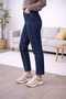 Maria Women's Dark Blue High Waist Lycra Trend Mom Jean - 2