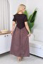 Polka Dot Detailed Poplin Fabric Dress - 8