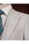 Slim Fit Men's Mono Collar Pocket Jacket Vest Pants Suit Gray T20136-04 - 3
