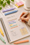 Square Type Highlighter Pen - Highlighter - 6 Colors - Soft Pastel - 3