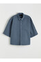 Easy-To-Wear, Loose-Fitting Men's Shirt with Snap Fasteners on the Shoulders - 6