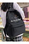 Waterproof Black Printed School Laptop Backpack
