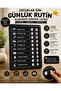 Children's Daily Routine Checklist Check List Educational Toy Wooden To-Do List - 3