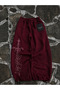 Defeat Gothic Baggy Kalıp Unisex Sweatpants Claret Red