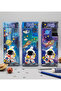 Functional Pencil Case Astronaut Rotating Rocket Pencil Holder with Sharpener - Blue Star - 6
