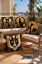 Egyptian Cat Patterned 4-Piece Throw Pillow Cover Set - 2