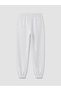 Vizyon New Season Gray Printed Women's Jogger Sweatpants with Elastic Waist - 6