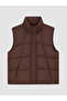 High Collar Women's Puffer Vest - 5