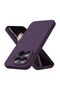 Xiaomi 17t Pro Compatible Silicone Case - Flexible Cover with Pastel Color Tone Camera Protection - Purple