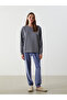 Quality Pieces from Çelebi Store Zero Roba Collar Loose Fit Women's Pajama Top - 3