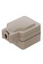 Comtec single socket, surface-mounted, with cover, protective contact, IP66, gray - 2